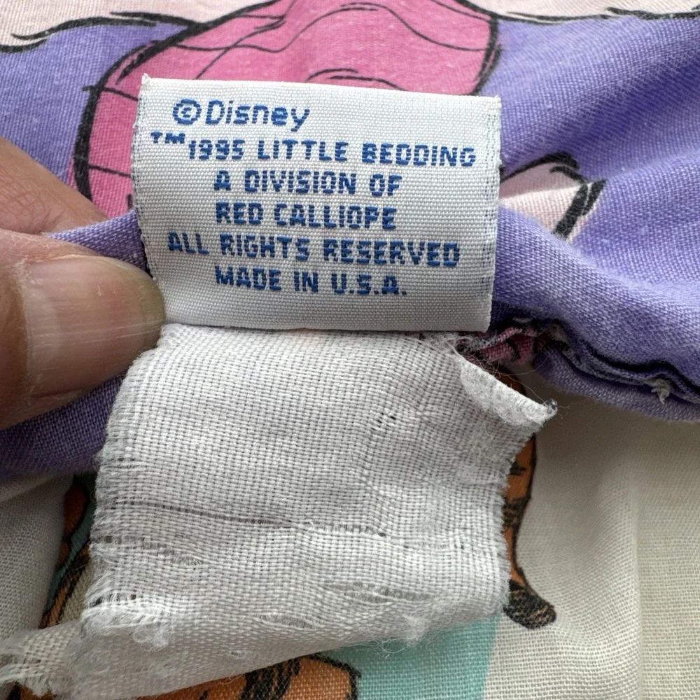 VTG Y2K Winnie the Pooh Comforter Baby Blanket & Receiving Blanket Disney 1994